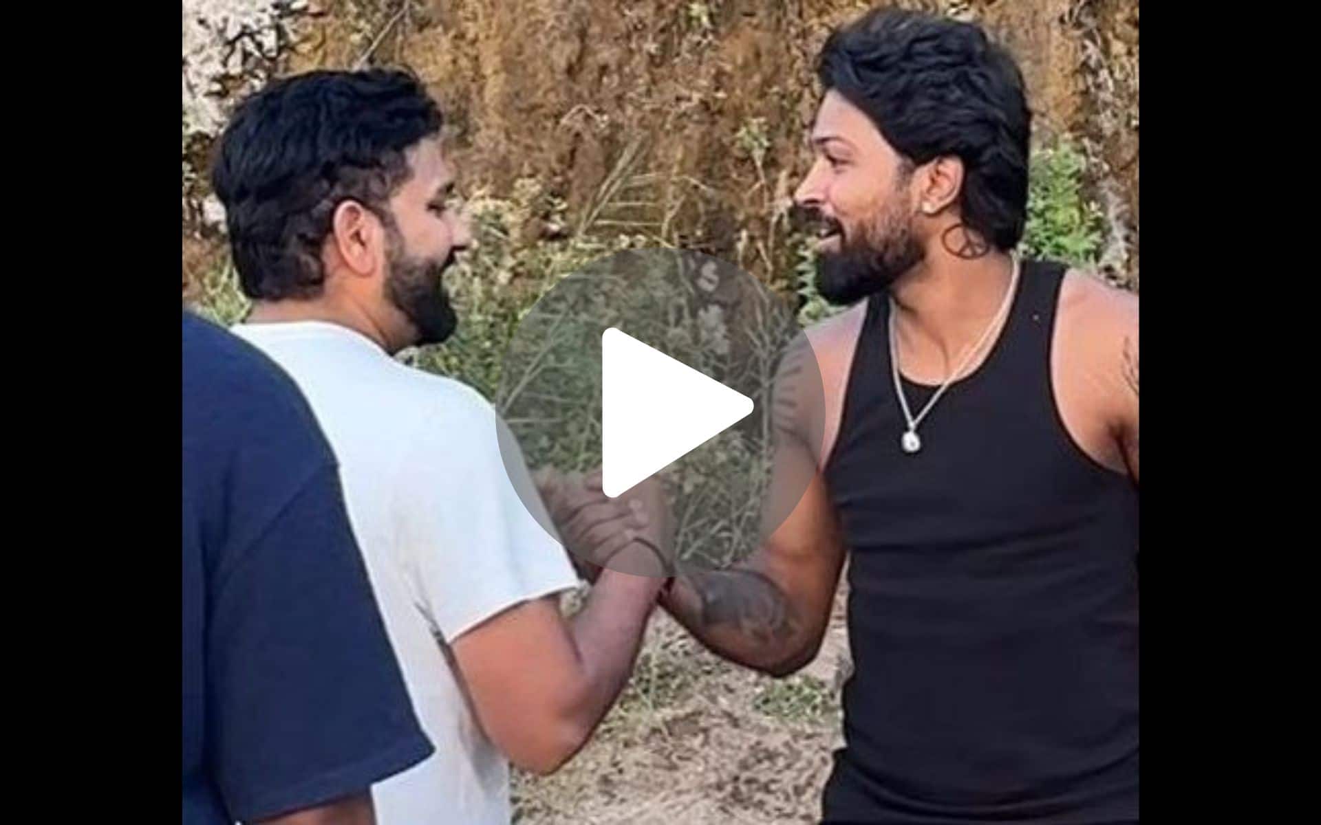 [Watch] Hardik Pandya-Rohit Sharma Share Bromance Moment In Jamnagar